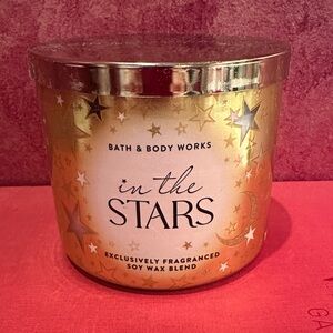 Bath & Body Works In The Stars Candle - Gold and White